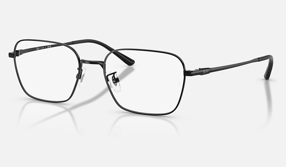 RB8784D TITANIUM OPTICS メガネ ブラック と クリア (54-18