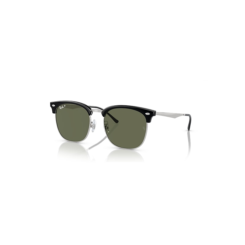 Ray-Ban Rb4418d Sunglasses Silver Frame Green Lenses Polarized 56-19