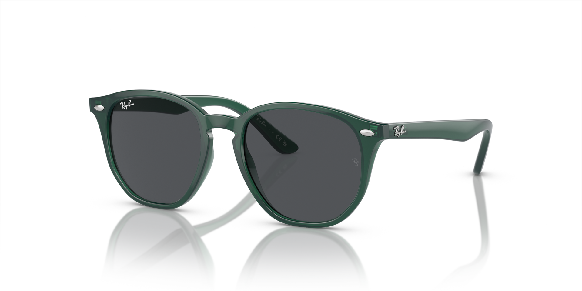Ray-Ban Rb9070s Kids Lunettes De Soleil - Monture Vert Opaline Verres Gris 46-16 75 €