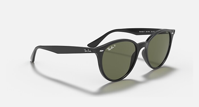 RB4305 Sunglasses in Black and G-15 Green Polarized - RB4305F