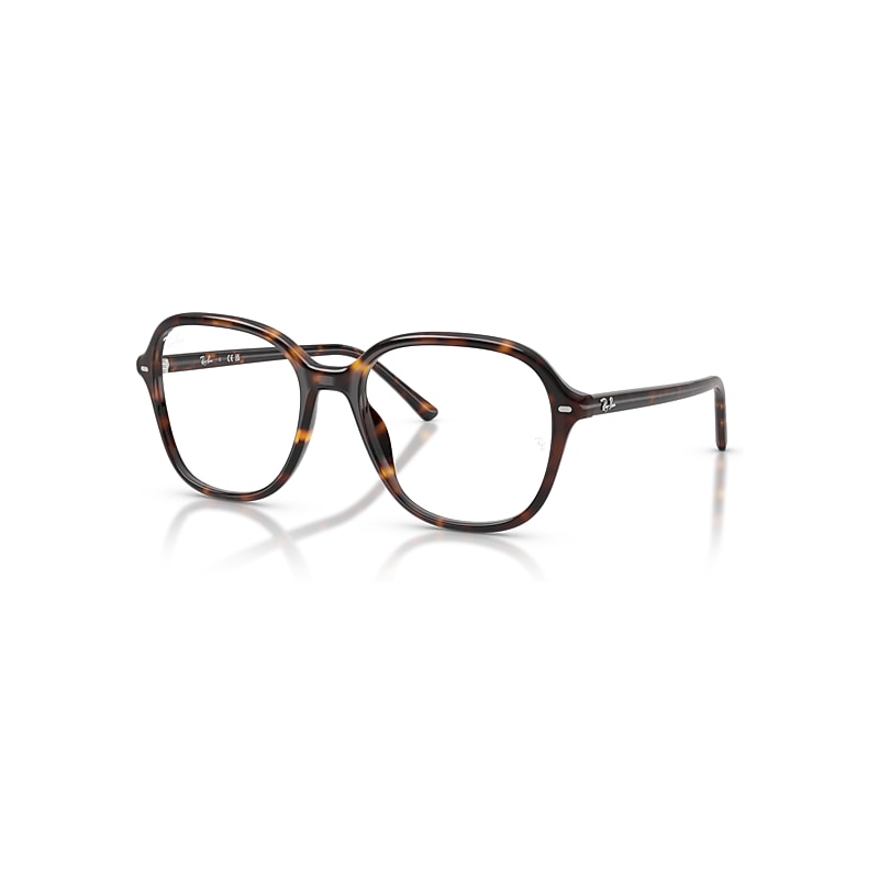 Ray-Ban Eyeglasses Unisex Rb5456 Optics - Havana Frame Transparent Lenses Polarized 54-18
