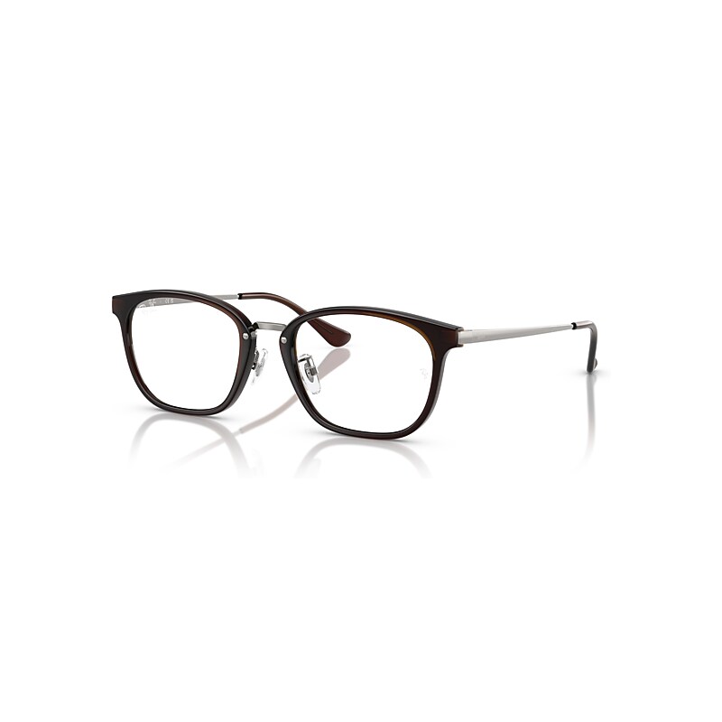 Ray-Ban Eyeglasses Optics - Gunmetal Frame Clear Lenses Polarized 51-19, RB7247D - Image 1