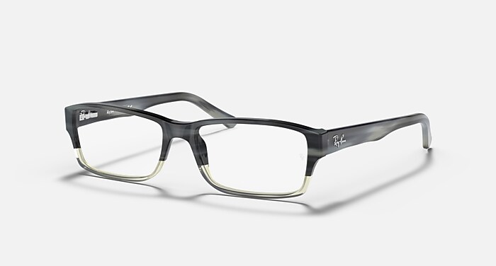 RB5017A Eyeglasses with Black and Clear (52-19) - RB5017A | Ray