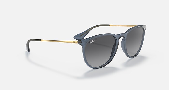 ERIKA CLASSIC Sunglasses in Transparent Blue and Grey  display picture 1