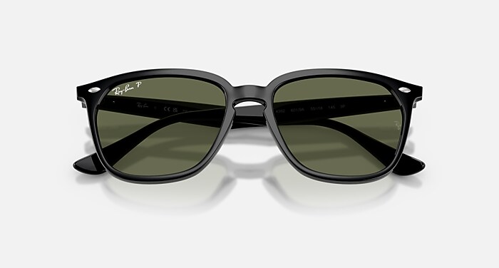 RB4362 Sunglasses in Black and G-15 Green Polarized - RB4362 | Ray