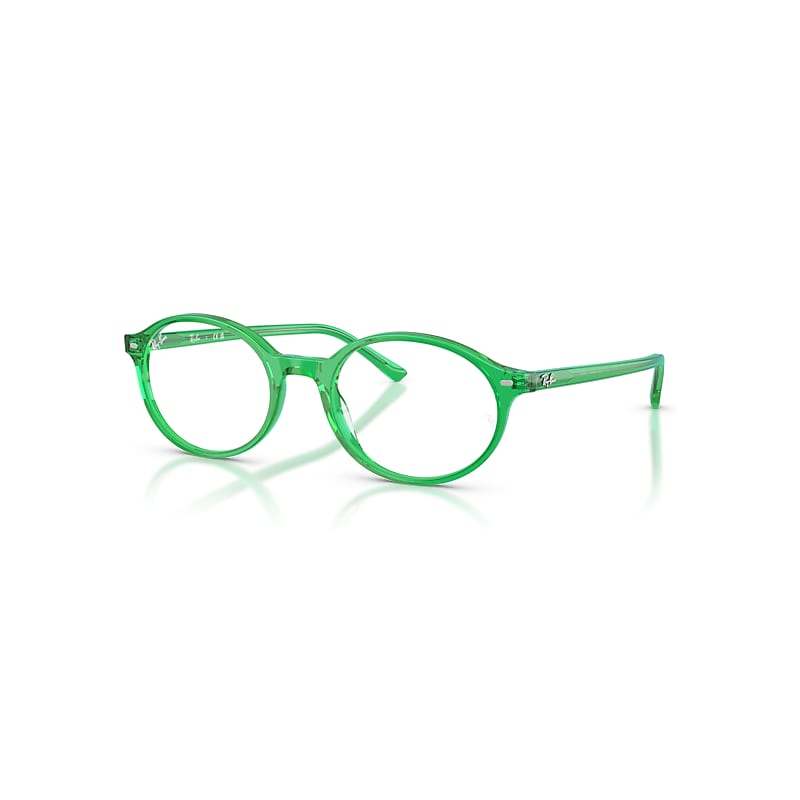 Ray-Ban Eyeglasses Unisex German Optics - Green Frame Clear Lenses Polarized 53-20