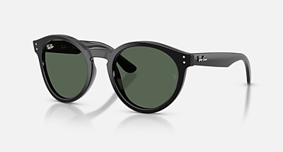 2180 REVERSE Sunglasses in Transparent Navy Blue and Dark Grey
