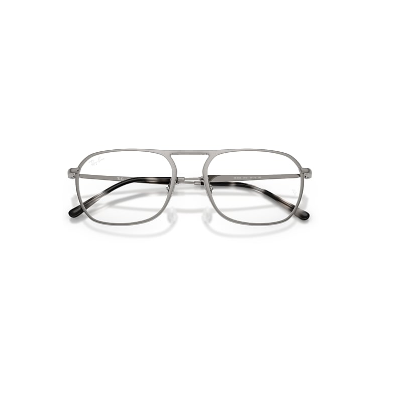 Ray-Ban Rb6548 Optics Optical Gunmetal Frame Clear Lenses Polarized 53-19