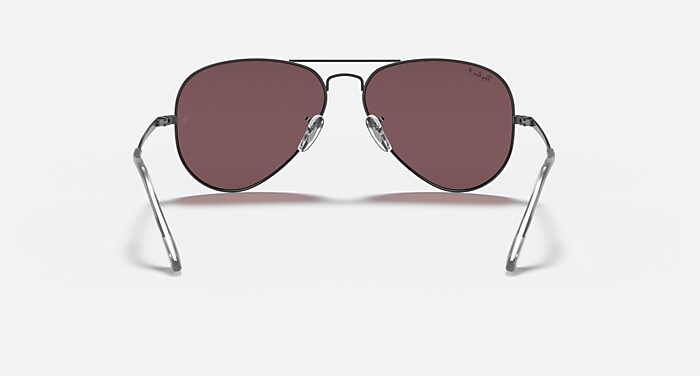 AVIATOR METAL II Sunglasses in Gunmetal and Violet Polarized