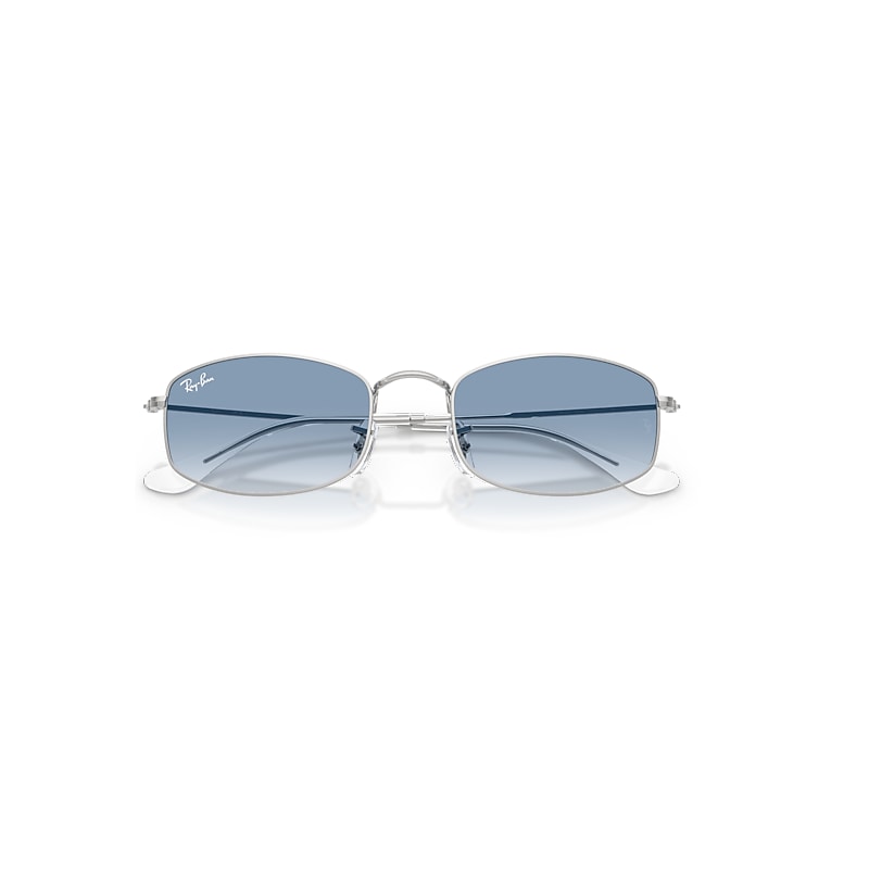 RB3832 Sunglasses in Silver and Clear Gradient Blue (55-21