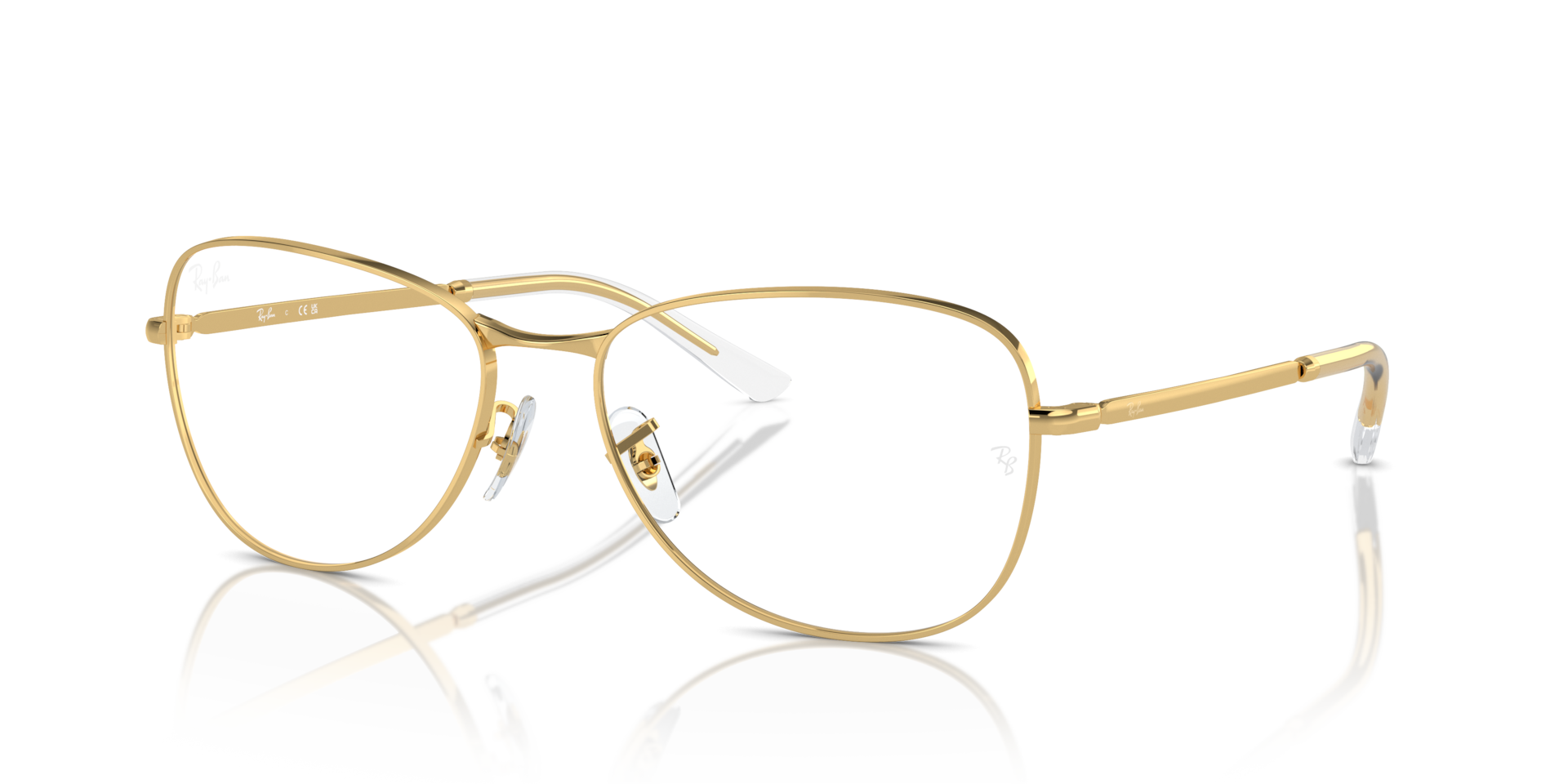 RB3733V OPTICS Eyeglasses with Arista Gold and Clear (56-17