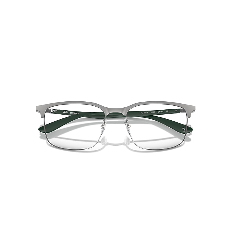 Ray-Ban Rb6518 Optics Optical Sand Green Frame Clear Lenses Polarized 55-19