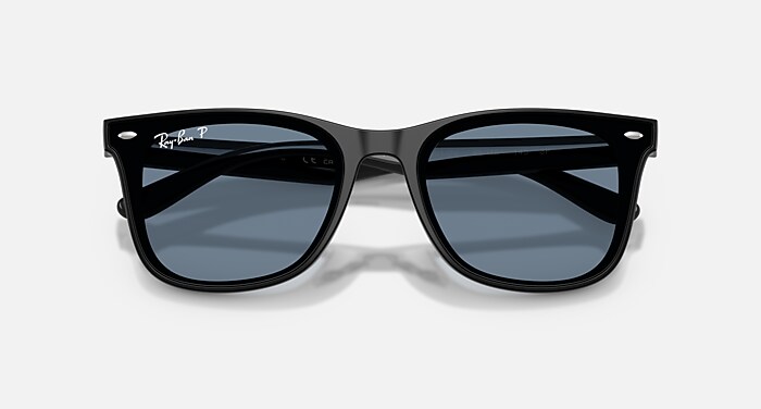 RB4420 Polarized Sunglasses in Black and Dark Blue Polarized (65