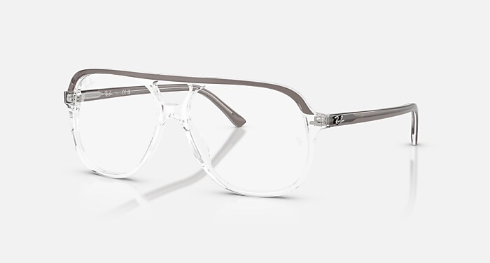 BILL OPTICS メガネ グレー トランスペアレント と クリア (56-14