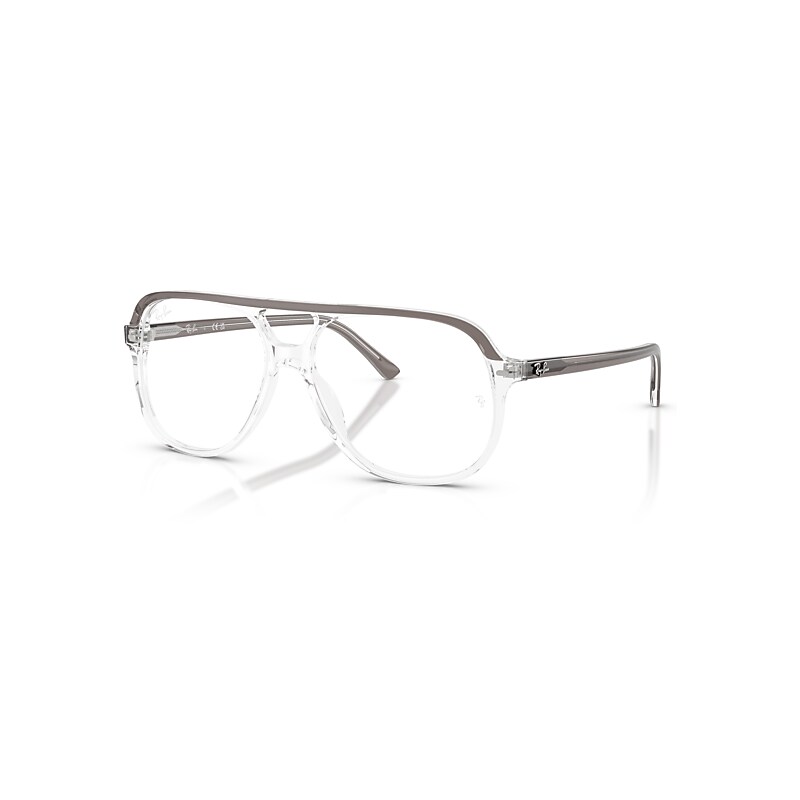 Ray - Ban Unisex Grey Rx5698 8111 Optical Frames Acetate Transparent Squared Normal - Image 4