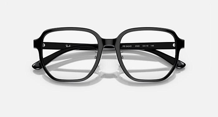 RB5424D OPTICS メガネ ブラック と クリア (54-19) - RB5424D