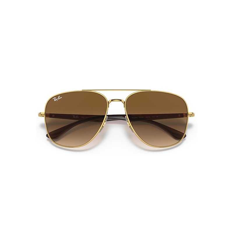 Ray Ban レイバン サングラス RB3683 ゴールド ブラウン RB3683 Sunglasses in Arista Gold and Brown - RB3683 | Ray-Ban® US