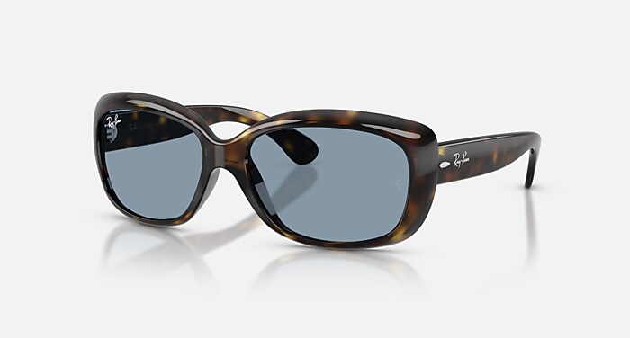 高木Ray-Ban サングラス JACKIE OHH Sunglasses in Light Havana and Blue (58-17) - RB4101
