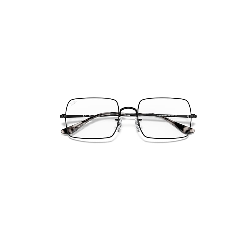 Ray-Ban Rb1969v Rectangle Eyeglasses Black Frame Clear Lenses 51-19