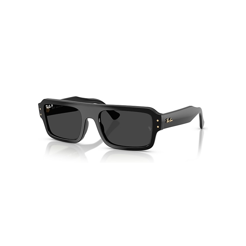 Ray-Ban Flacko RB4454, Black Polarized Sunglasses Polarized Black lenses, Mojo Glasses - Image 5