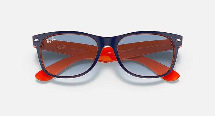 NEW WAYFARER COLOR MIX Sunglasses in Blue On Orange and Light Blue