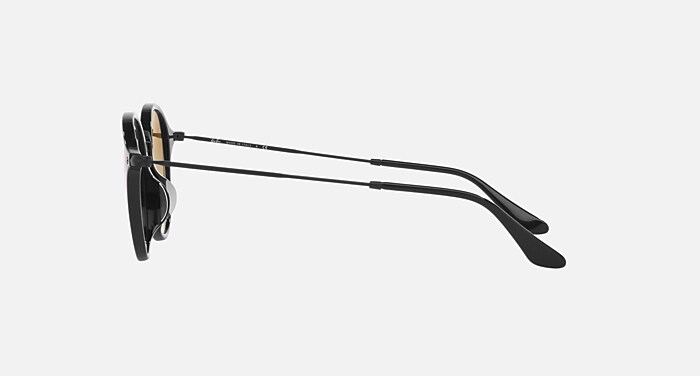 【希少】Ray-Ban ROUNDFLECK RB2447F 901/49-21 ROUND FLECK FLASH LENSES GRADIENT Sunglasses in Black and Blue