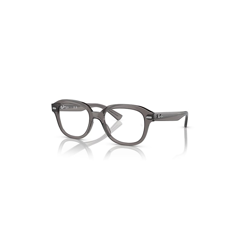 Ray-Ban Eyeglasses Unisex Erik Optics - Opal Dark Grey Frame Clear Lenses Polarized 51-19