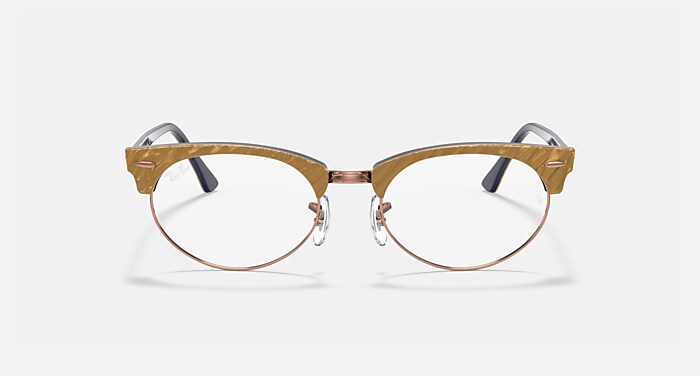 CLUBMASTER OVAL OPTICS Óculos de Grau Bege e Transparente (50-19