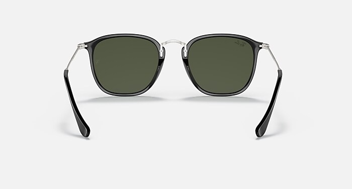 RayBan　RB2448-N-F FLAT LENSES Sunglasses in Black and G-15 Green - RB2448NF | Ray
