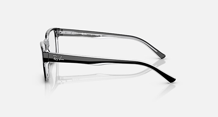 RB5268 OPTICS Eyeglasses with Black On Transparent Frame - RB5268