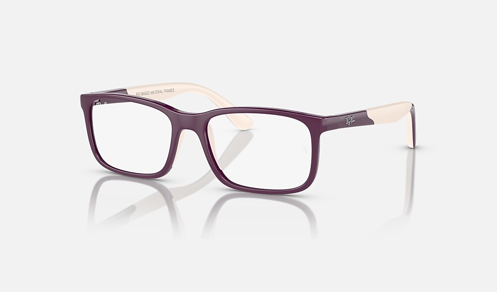 RB1621 OPTICS KIDS BIO-BASED Eyeglasses with Purple On Light Brown