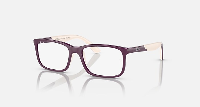 RB1621 OPTICS KIDS BIO-BASED Eyeglasses with Purple On Light Brown