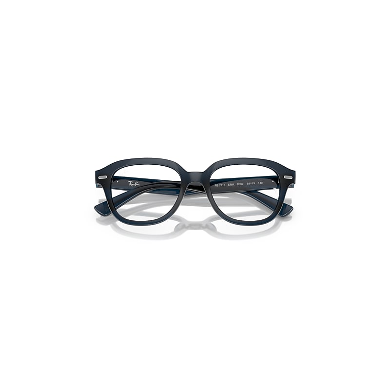 Ray-Ban Erik Optics Eyeglasses Opal Dark Blue Frame Clear Lenses Polarized 49-19