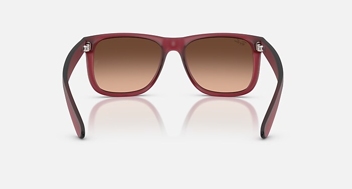 JUSTIN CLASSIC Sunglasses in Rubber Violet and Pink Gradient Brown