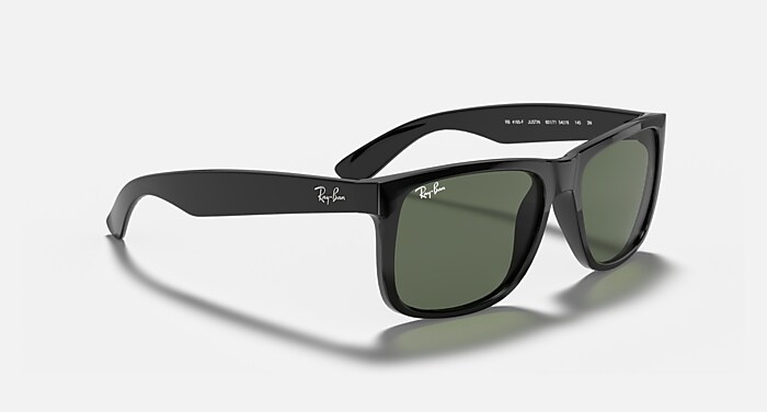 JUSTIN CLASSIC Sunglasses in Black and G-15 Green - RB4165F | Ray