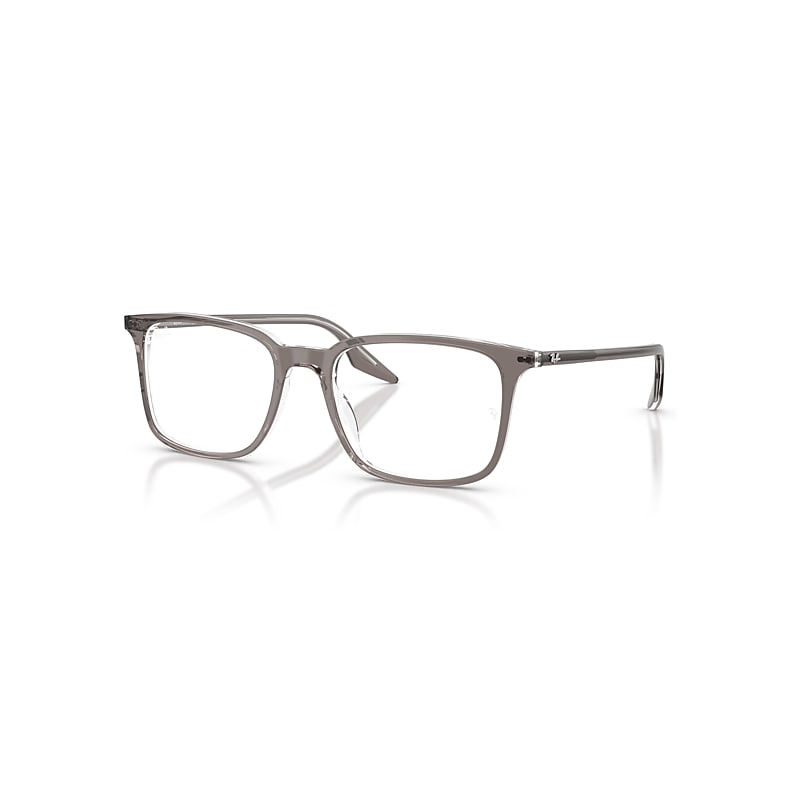 Ray-Ban Eyeglasses Unisex Rb5421 Optics - Grey Transparent Frame Clear Lenses Polarized 53-19
