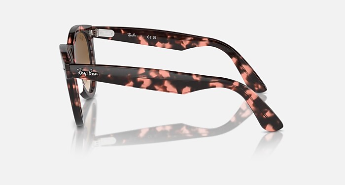 WAYFARER WAY Sunglasses in Pink Havana and Clear & Brown (54-21