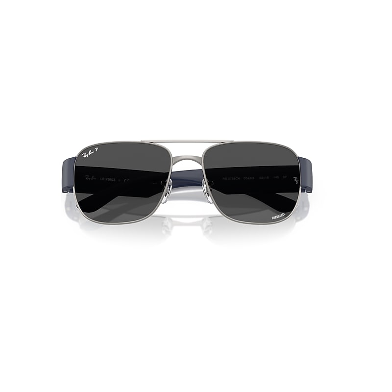 Ray-Ban Rb3756 Polarized+ Lenses Sunglasses Sand Dark Blue Frame Grey Lenses Polarized 59-18