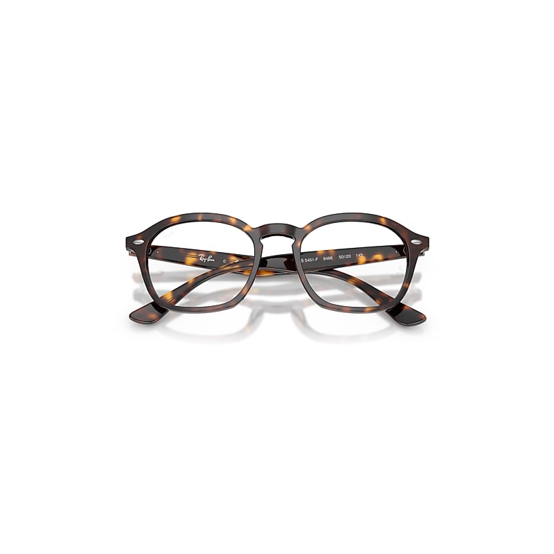 RB5451 OPTICS Eyeglasses with Havana and Clear (50-20) - RB5451F