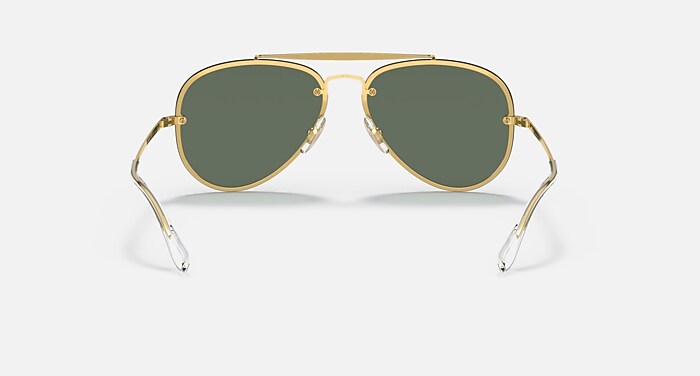 BLAZE AVIATOR サングラス アリスタゴールド と ダークグリーン (61-13