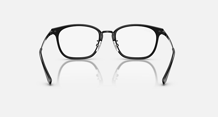 RB7247D OPTICS メガネ ブラック と クリア (51-19) - RB7247D