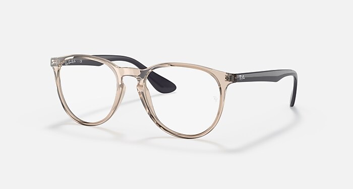 ERIKA OPTICS Eyeglasses with Transparent Brown Frame - RB7046