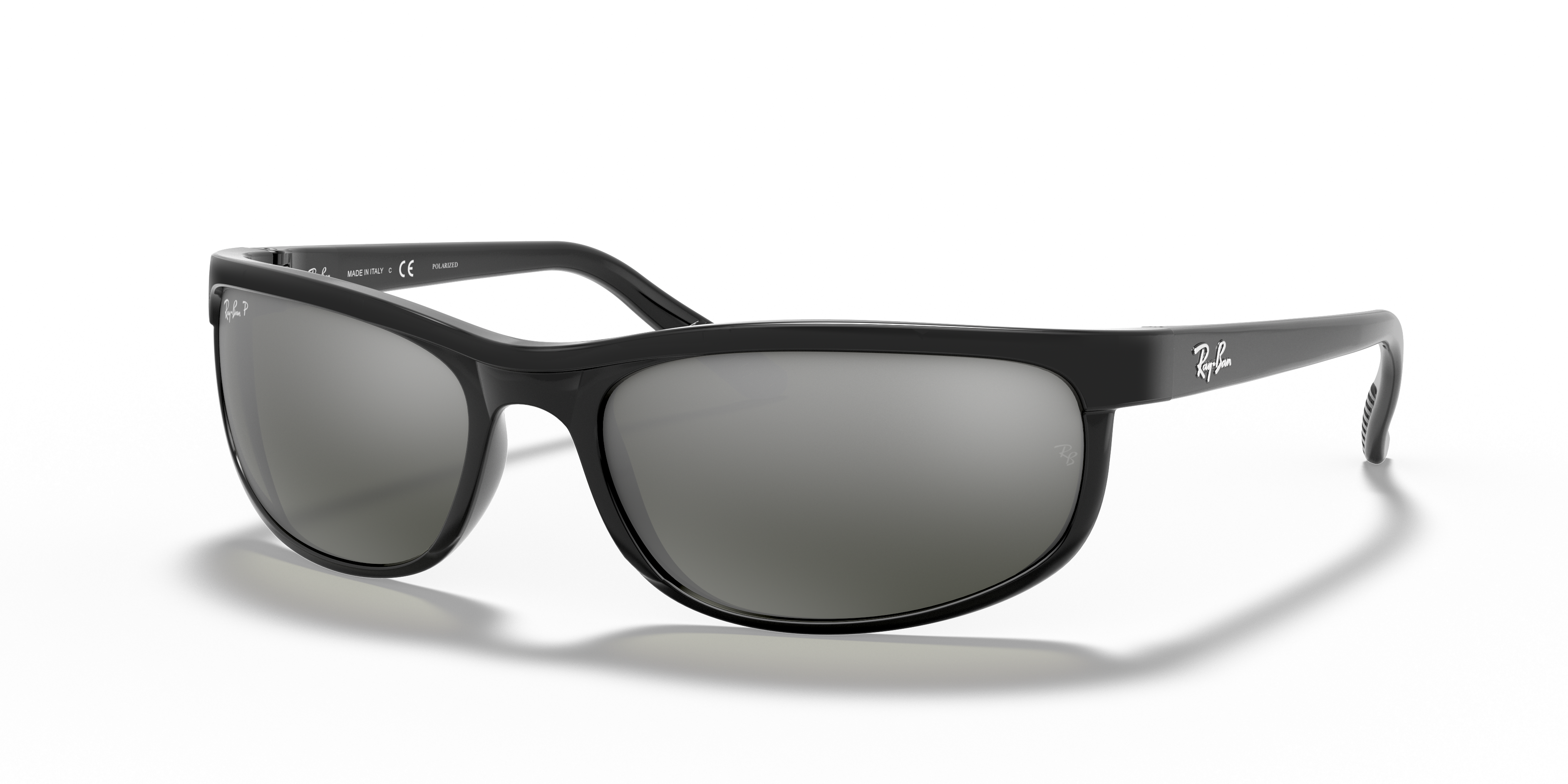 PREDATOR 2 Sunglasses in Black and Grey Polarized - RB2027 | Ray