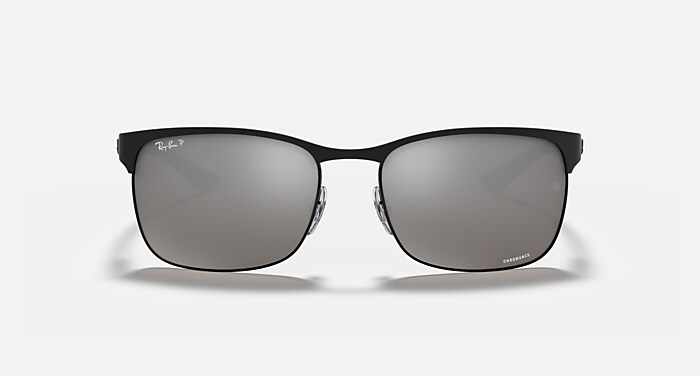 RB8319 POLARIZED+ LENSES Sunglasses in Black and Silver Polarized+