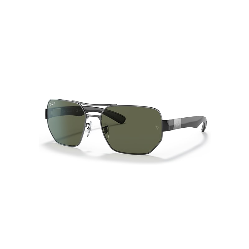 Ray-Ban Sunglasses   - Tortoise Frame Green Lenses Polarized 60-17, RB3672