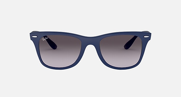 Wayfarer Liteforce Sunglasses in Blue Frame and Grey Gradient