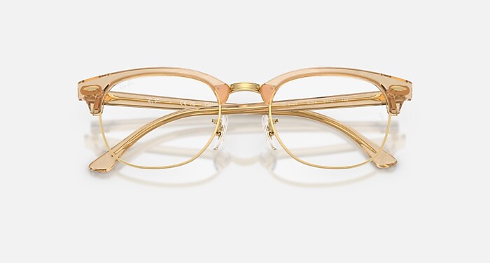 CLUBMASTER OPTICS CHANGE Eyeglasses with Photo Waves Brown and