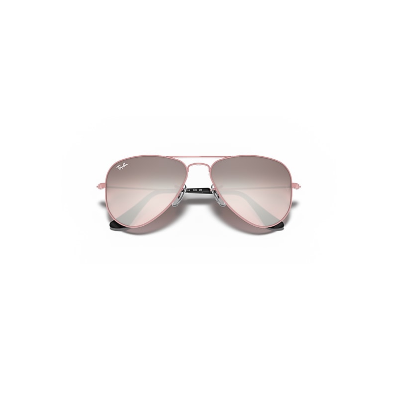 Ray-Ban Aviator Kids Sunglasses Pink Frame Pink Lenses 52-14
