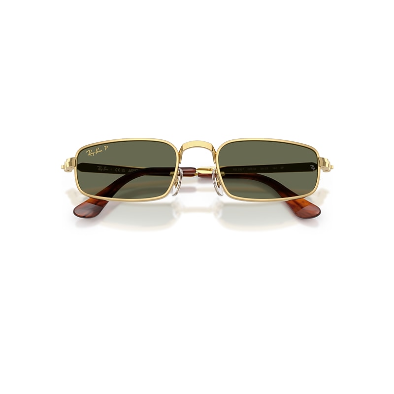 Ray-Ban Rb3927 By A$ap Rocky Sunglasses Arista Gold Frame Green Lenses Polarized 54-21
