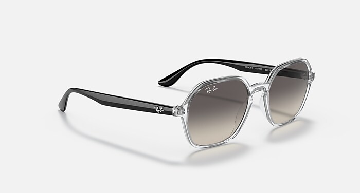 RB4361 Sunglasses in Transparent and Grey Gradient - RB4361 | Ray